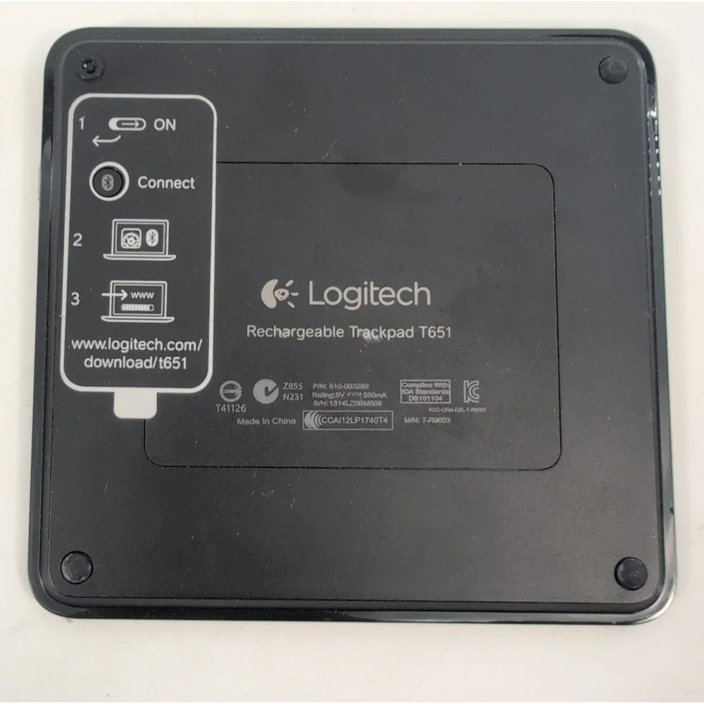 Logitech‎ T651 Rechargeable Bluetooth TrackPad and Easy Switch Keyboard K811
